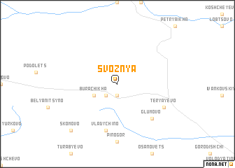 map of Svoznya