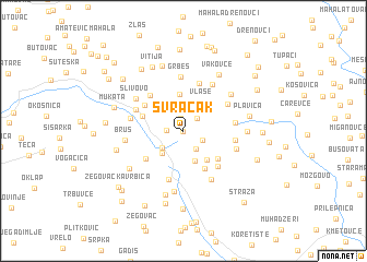 map of Svračak