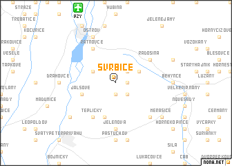 map of Svrbice