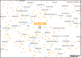 map of Svrčina