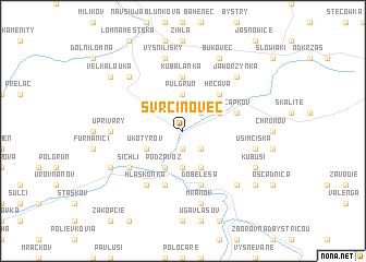 map of Svrčinovec