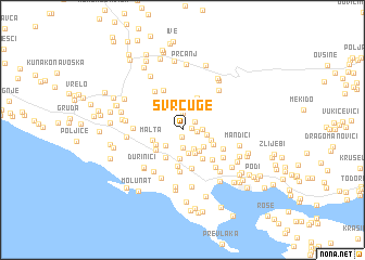 map of Svrčuge