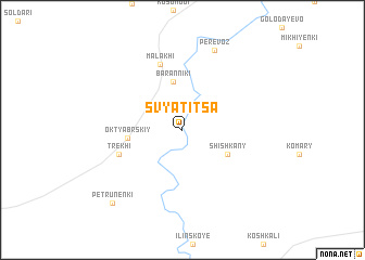 map of Svyatitsa