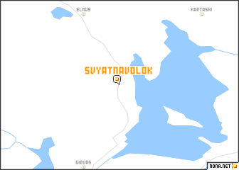 map of Svyatnavolok