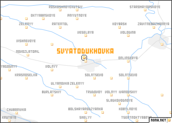 map of Svyatodukhovka