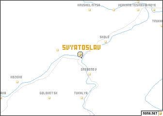 map of Svyatoslav