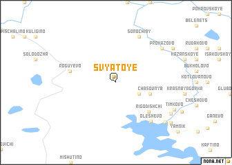 map of Svyatoye