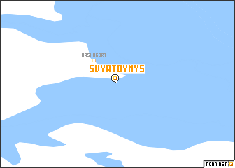 map of Svyatoy Mys