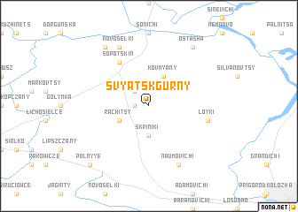 map of Svyatsk-Gurny