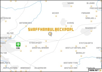 map of Swaffham Bulbeckpopl