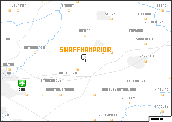 map of Swaffham Prior