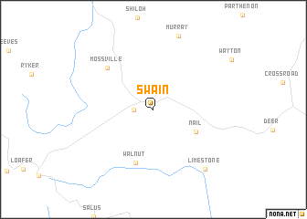 map of Swain