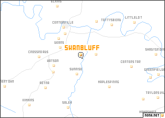 map of Swan Bluff