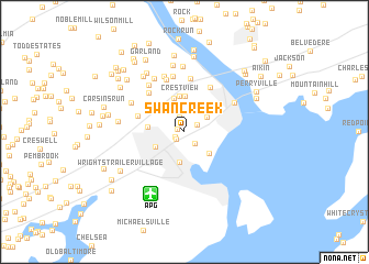 map of Swan Creek