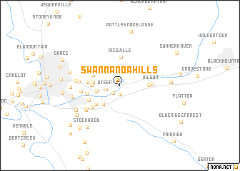 map of Swannanoa Hills