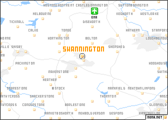 map of Swannington