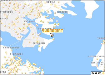 map of Swan Point