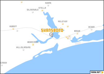 map of Swansboro