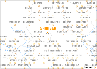 map of Swansea