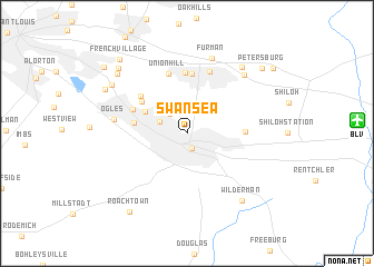 map of Swansea