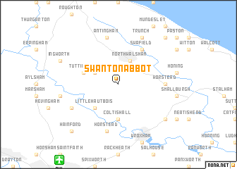 map of Swanton Abbot