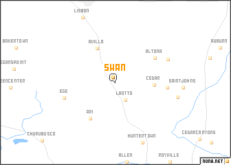 map of Swan