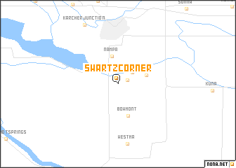 map of Swartz Corner