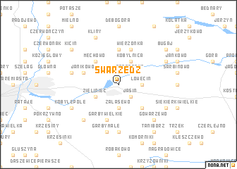 map of Swarzędz