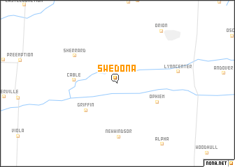 map of Swedona