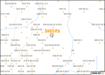 map of Swedru