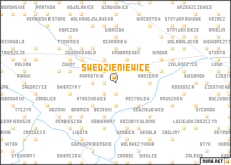 map of Swędzieniewice