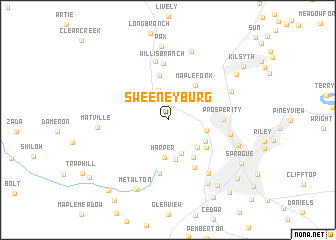 map of Sweeneyburg