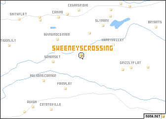 map of Sweeneys Crossing