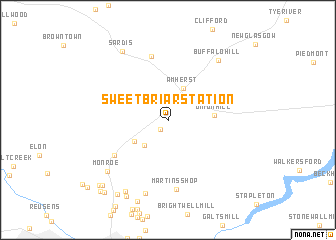 map of Sweet Briar Station