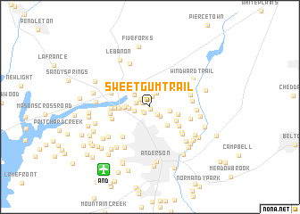 map of Sweet Gum Trail