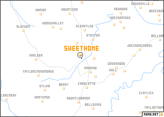 map of Sweet Home