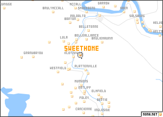 map of Sweet Home