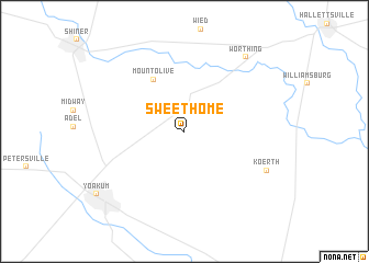 map of Sweet Home