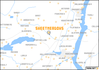 map of Sweet Meadows