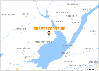 map of Sweets Crossing