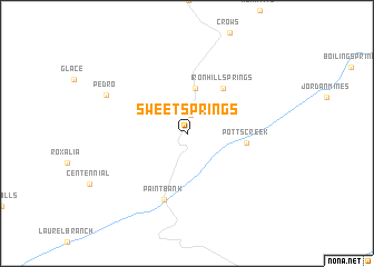 map of Sweet Springs