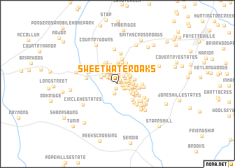 map of Sweetwater Oaks