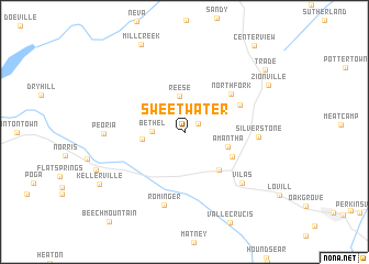 map of Sweetwater