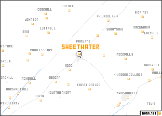 map of Sweetwater