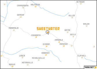 map of Sweet Water