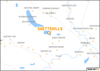 map of Swetts Mills