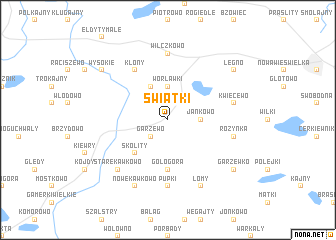 map of Świątki