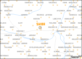 map of Świba