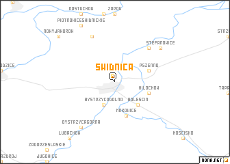 map of Świdnica
