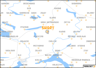 map of Świdry